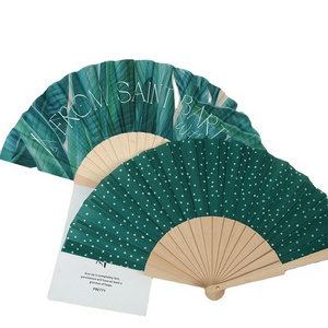 BSBH Traditional Wooden Sublimation Hand Fan 24/18/16pcs sticks Personalized Pattern Manual Fans