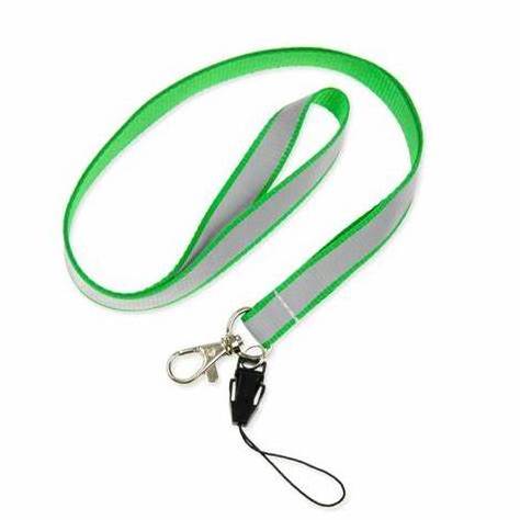 BSBH New Arrival Polyester Reflective Wrist Strap Lanyard Keychain