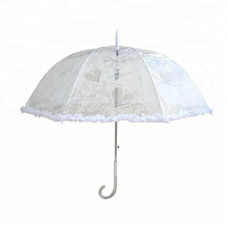 Cheap Transparent Promotional Pvc Plastic Disposable Umbrella