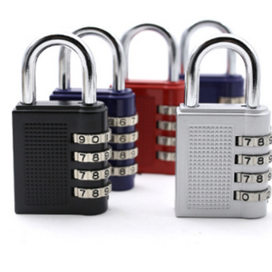 Zinc Alloy mini metal padlock,4 digital combination steel padlocks