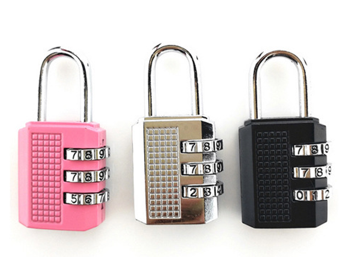 Zinc Alloy mini metal padlock,4 digital combination steel padlocks