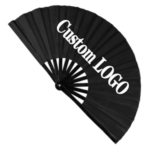 New Wholesale Custom Printed Logo Folding Hand Fan Wedding Bamboo Hand Held Fan