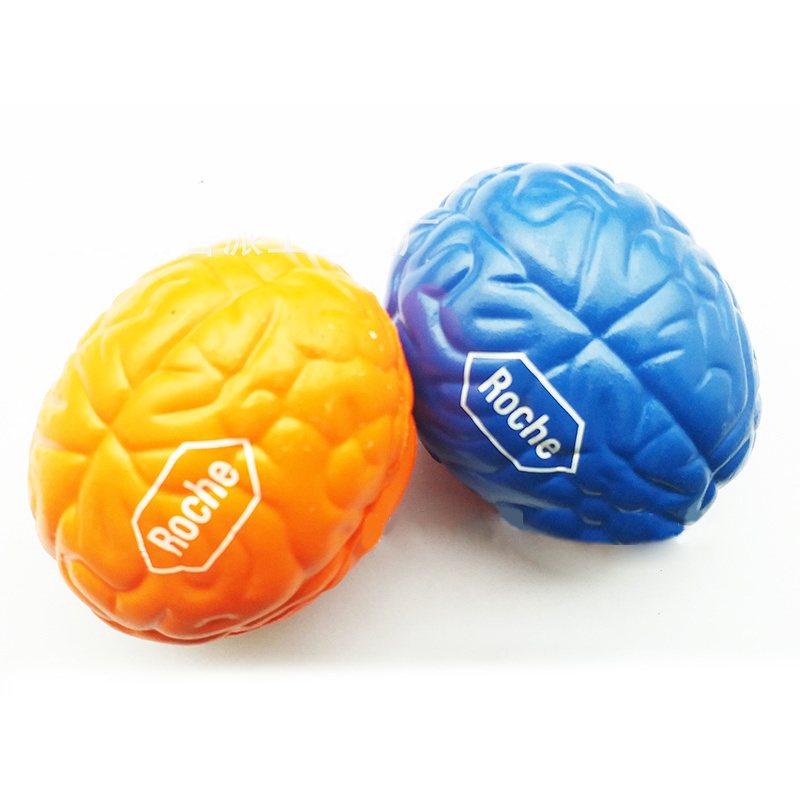 BSBH Promotional Halloween Brain Toy Hand Muscle Exercise Customized PU Balls Pressure Ball Brain Stress Ball Wholesale