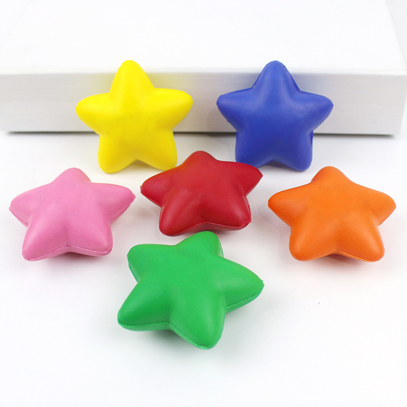 BSBH Stress Balls With Logo Printing Blank Pentagram PU Stress Ball Squeeze Toys Stress PU Ball