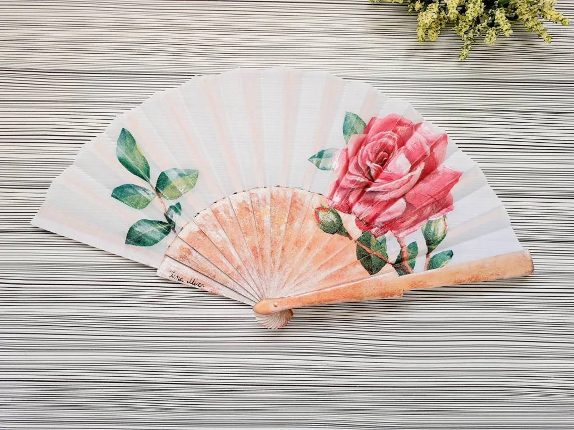 Retro Style Custom Hand Fan Chinese Traditional