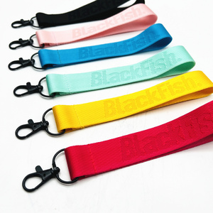 2023 High Quality Key Chain Holder Strap Hand Wrist Strap Nylon Wristlet Lanyard for Wallet Phone