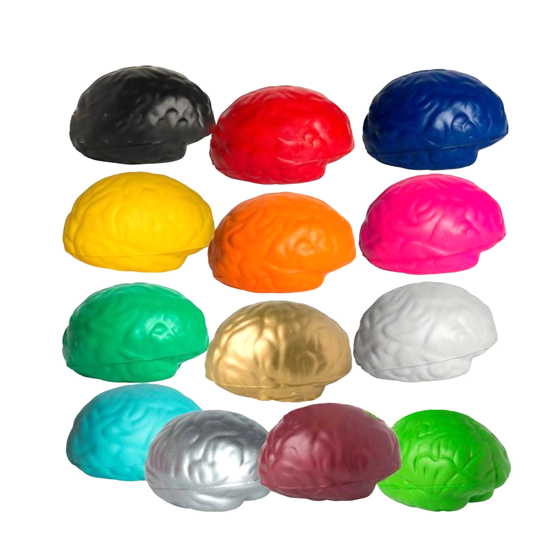 BSBH Wholesale Promotional Gifts Customized Full Color Stress Reliever Ball Brain PU Stress Ball