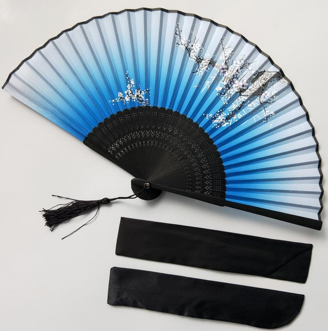 New Wholesale Custom Printed Logo Folding Hand Fan Wedding Bamboo Hand Held Fan