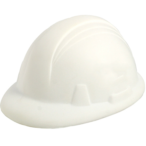 Wholesale Custom Printed Safety Helmet Shape Anti PU Stress Balls With Logo