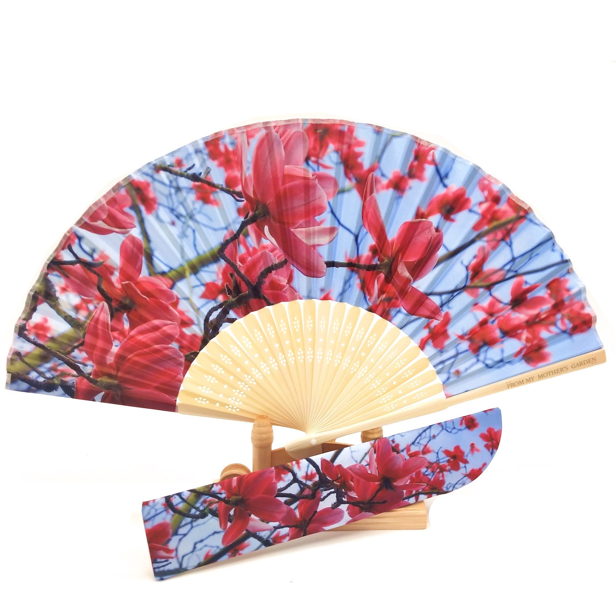 Abanicos de Mano Chinese Vintage Style Handheld Fan Silk Fan with Bamboo Frame Hand Folding Fan for Party Wedding Dancing