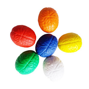 BSBH Wholesale Promotional Gifts Customized Full Color Stress Reliever Ball Brain PU Stress Ball