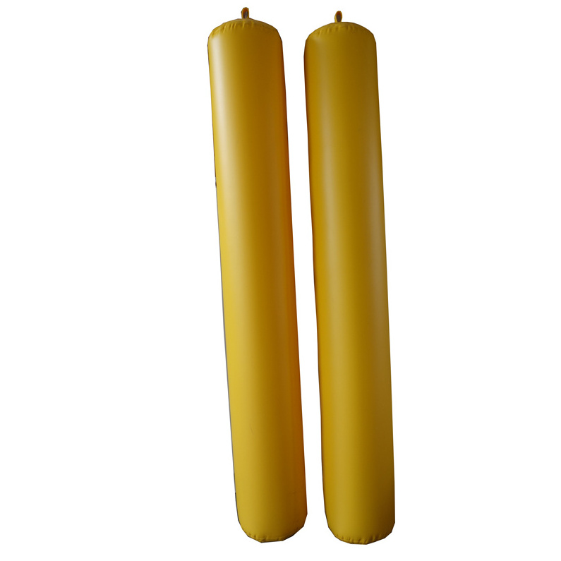 Custom Durable PVC Inflatable Banana Pontoons Tubes Buoy for boats decks