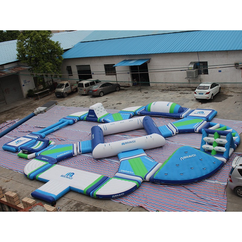 Factory Price Custom White Tallest Inflatable Aqua Park/ Large Inflatable Aquapark waterpark/ Floating water park for sale