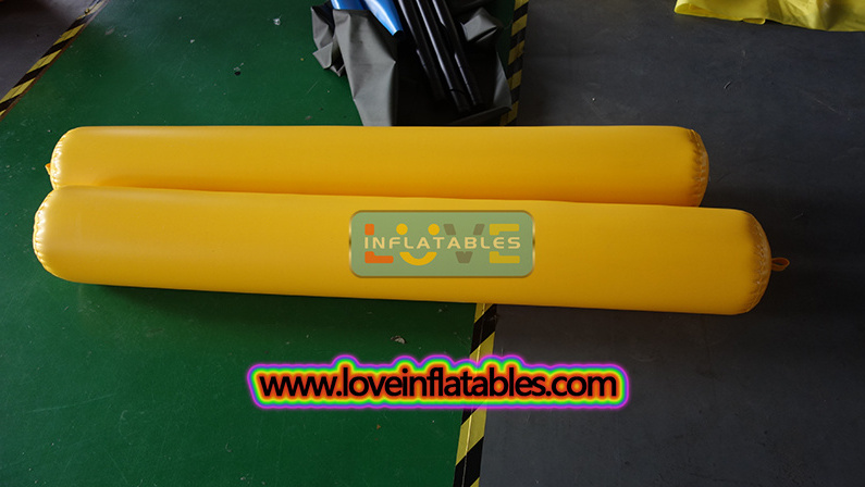 Custom Durable PVC Inflatable Banana Pontoons Tubes Buoy for boats decks