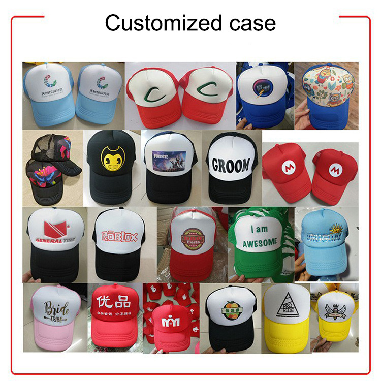 Trucker Hat Custom Logo Embroidery 5 Panel Polyester Hat For Sublimation Foam Mesh Baseball Cap With Logo Blank Trucker Hats