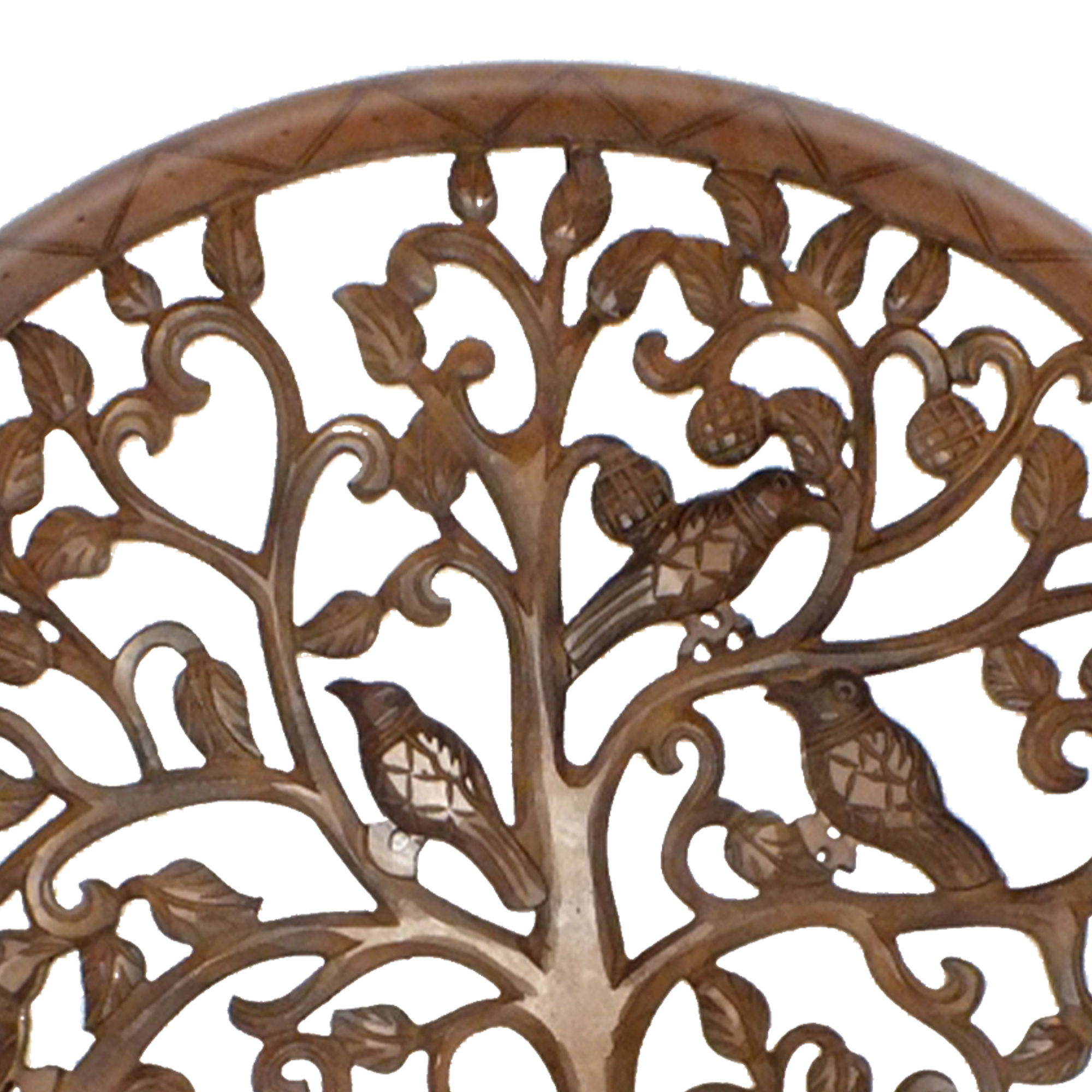 Minimalist Wood Wall Decor Living Room Round Wall Decoration Hanging Carving Wall Art Tree of Life Art Home Decor