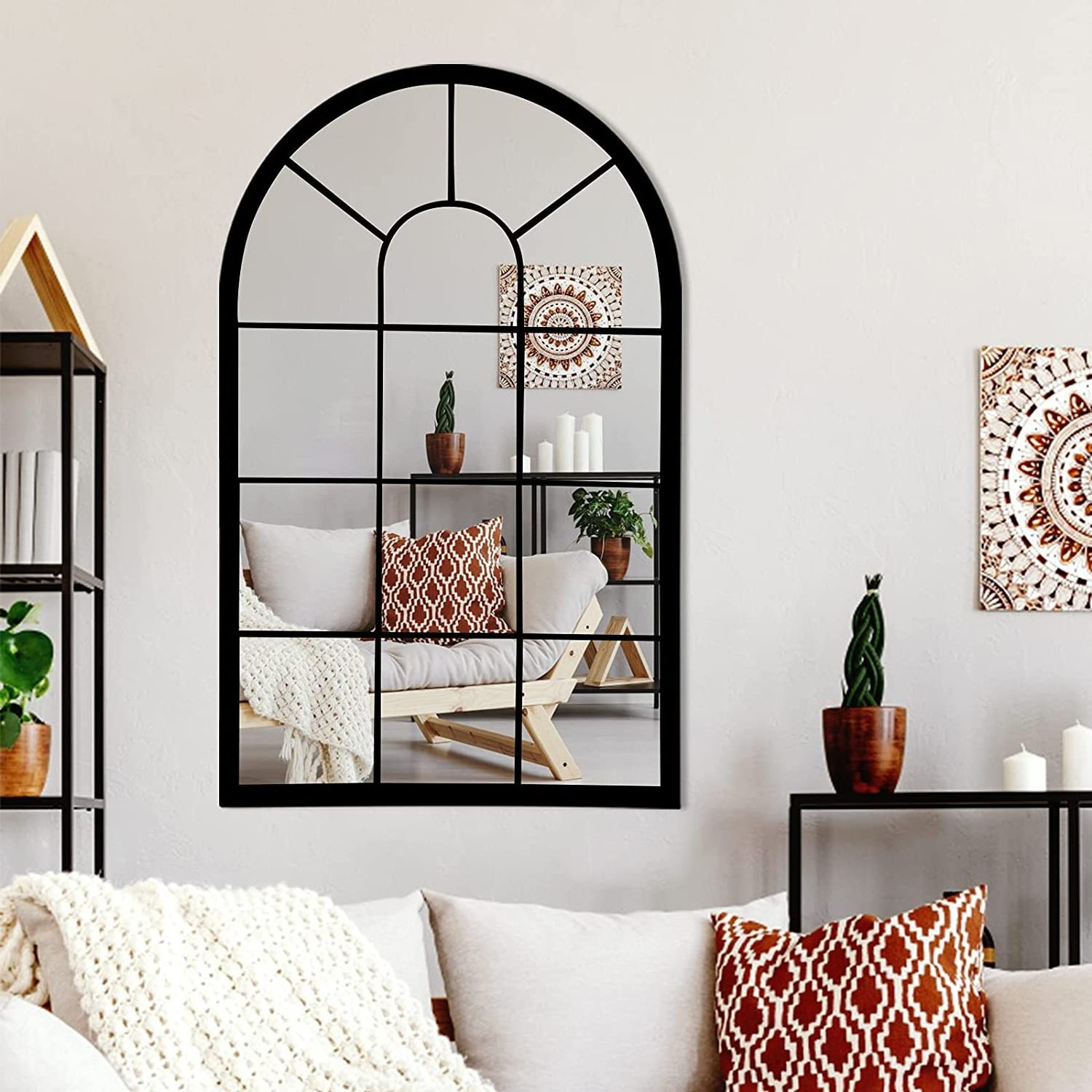 Upgrade Your Home Decor with Woven Bronze Metal Frame Wall Mirror - TikTok's Latest Home Selling Trend