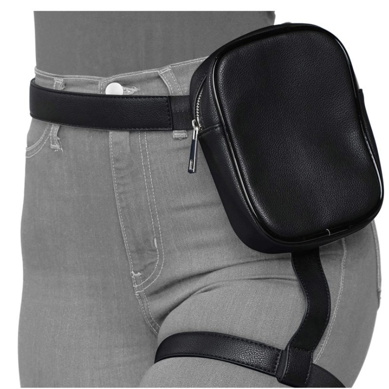 SG0364 New fashion thigh harness fanny pack waist leg bag for women PU leather tight-fitting purse