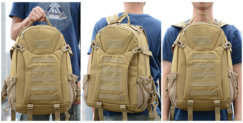 0201 Custom Wholesale 30L Hiking Travel Mens Molle Module Large Survival Combat Tactical Bag Backpack