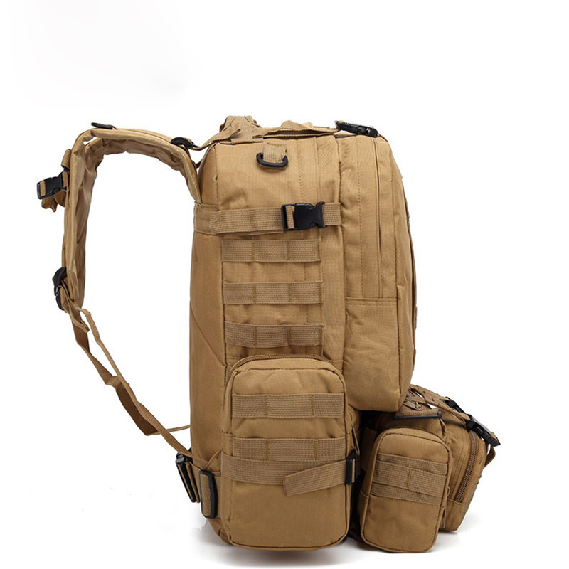 0201 Custom Wholesale 55L Outdoor Tactical Camouflage Travel Waterproof Big Large Capacity Mens Hiking Backpack