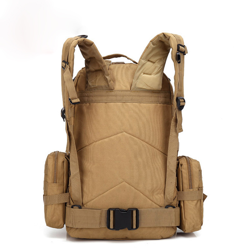 0201 Custom Wholesale 55L Outdoor Tactical Camouflage Travel Waterproof Big Large Capacity Mens Hiking Backpack