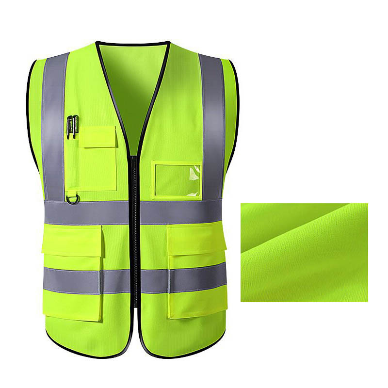 Customized Logo High Visibility Security Motorcycle Reflective Vest Safe Working Clothes Sanitation Workers Safety Clothes