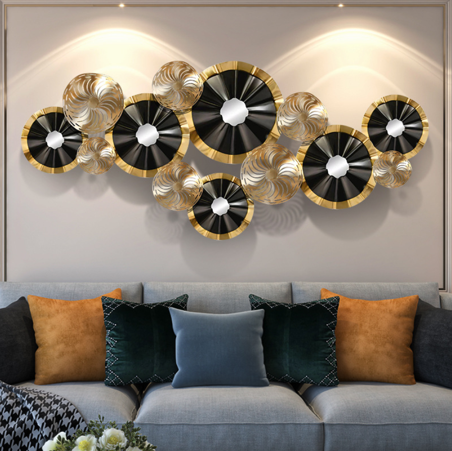 Hot Sale Metal Wall Art Metal Lotus Flower Art Gold Metal Wall Decor For Home Office Decoration Bedroom Living Room Decor