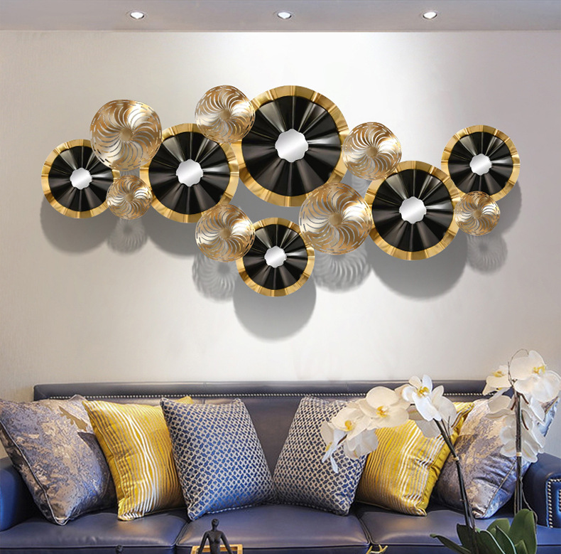 Hot Sale Metal Wall Art Metal Lotus Flower Art Gold Metal Wall Decor For Home Office Decoration Bedroom Living Room Decor