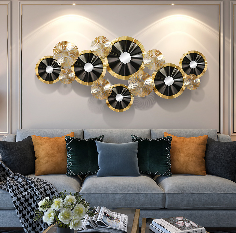 Hot Sale Metal Wall Art Metal Lotus Flower Art Gold Metal Wall Decor For Home Office Decoration Bedroom Living Room Decor