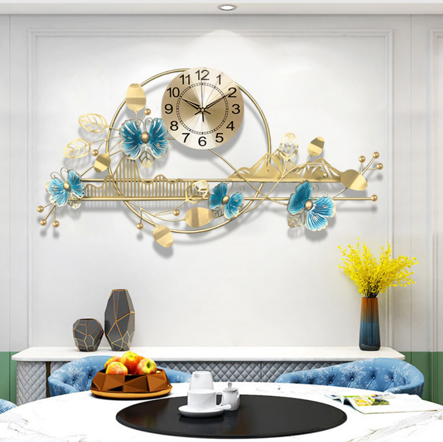 3D Butterfly Wall Clock No Tick Quartz Clock Simple Art Wall Watch Home Suitable for Living Room Bedroom Kitchen