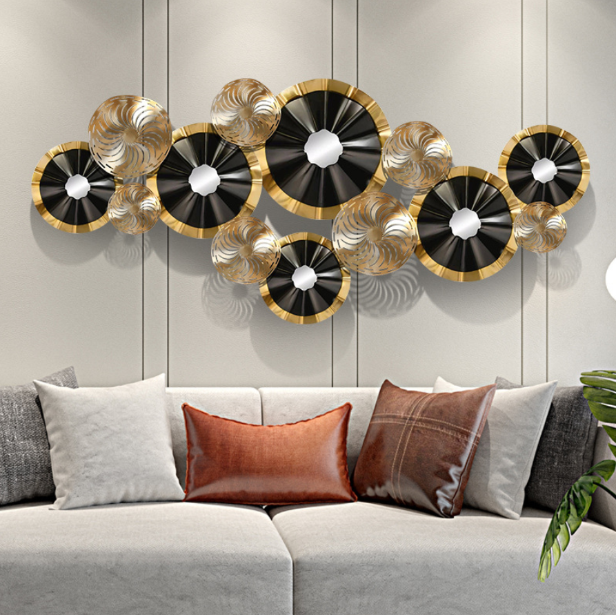 Hot Sale Metal Wall Art Metal Lotus Flower Art Gold Metal Wall Decor For Home Office Decoration Bedroom Living Room Decor