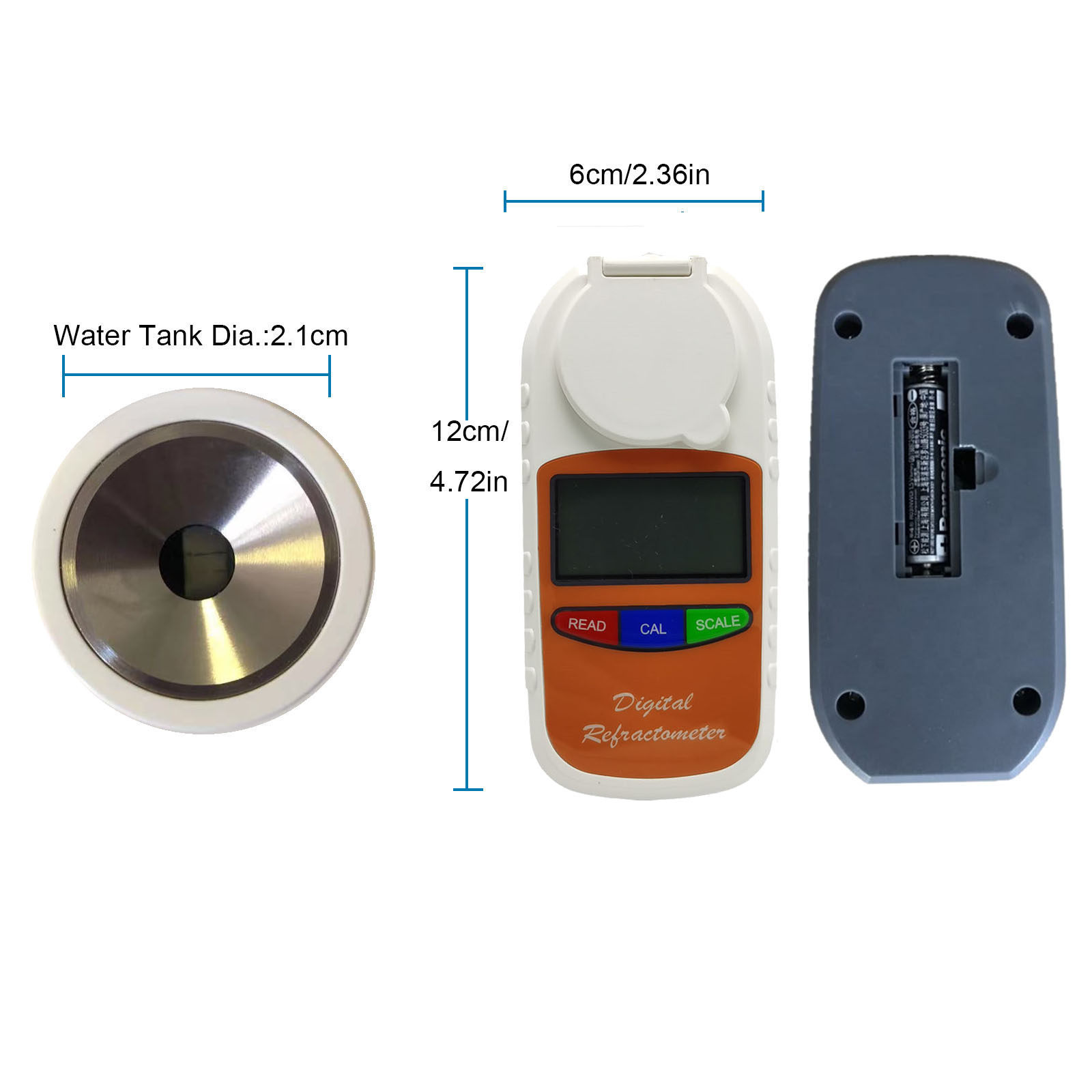 Wine Series Brix 0.0-50.0% Digital Refractometer Digital Handheld Alcohol Wine Refractometer Meter