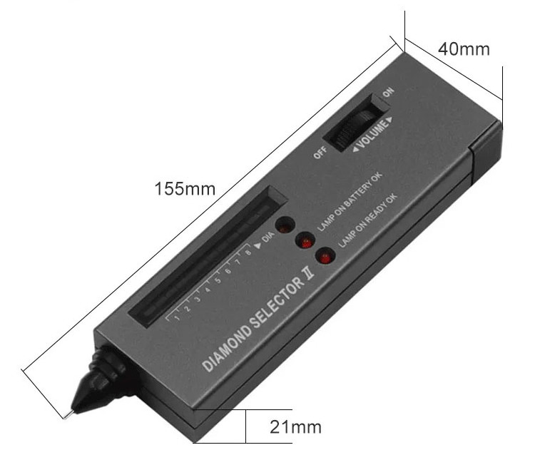 Jewelry Diamond Tester with Leather Case Portable to carry High Accuracy Gem Testing Jewelry Tools