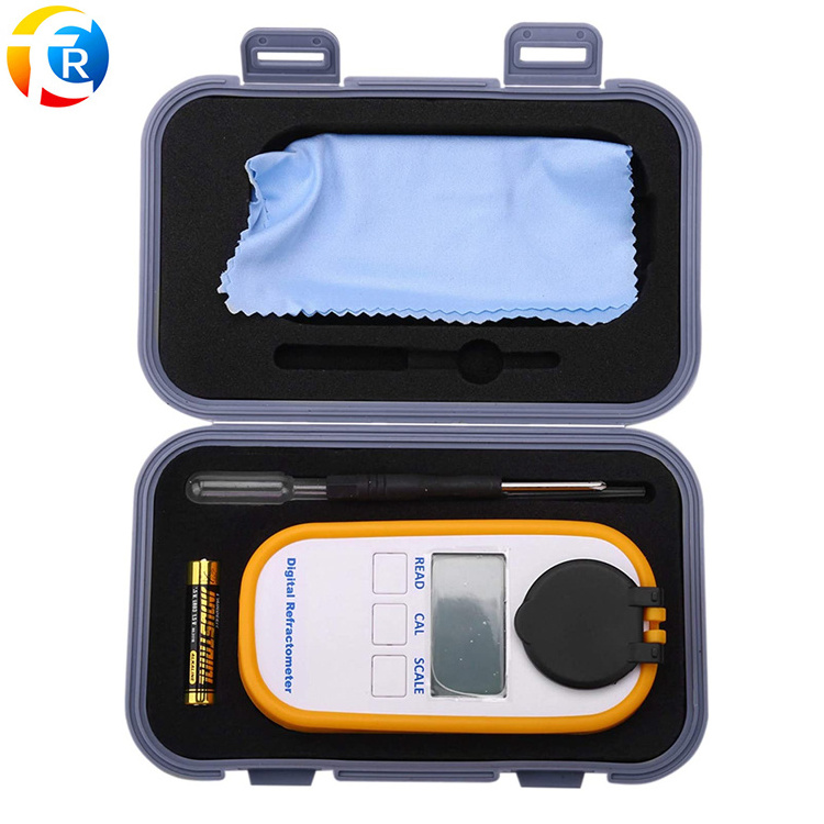 Portable Auto Digital Refractometer 0-92% Brix Handheld Refractometer Digital AutoRefractometer sugar honey with ATC