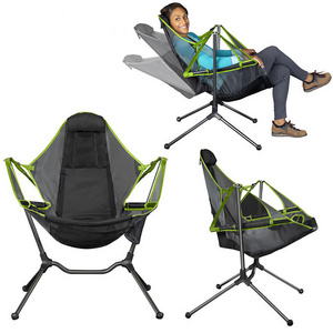 Swinging Garden Folding Fishing Chair Outdoor Camping Chair Rocking Chairs