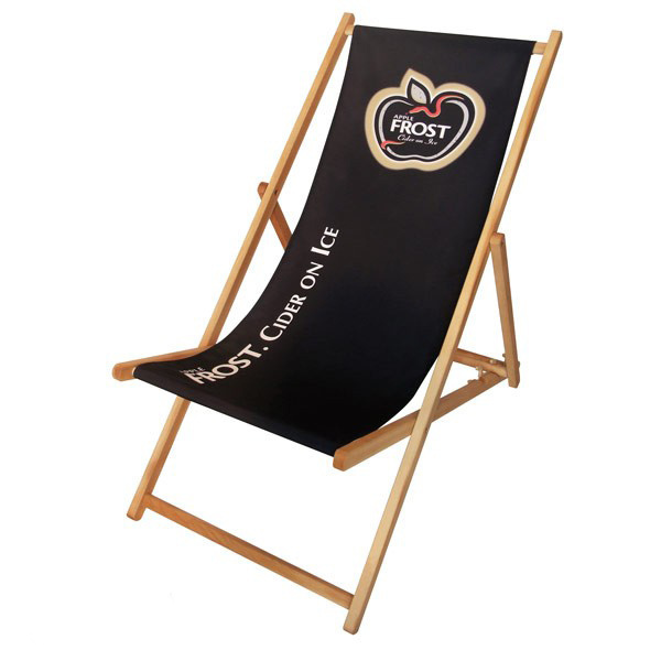 Custom logo Manufacturer folding beach lounge chair reclinable beach sun chair wooden deck chair foldable