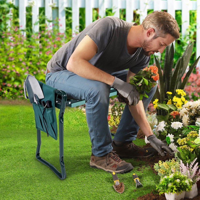 New Multifunctional Chairs Folding Garden Kneeler and Seat with Bonus