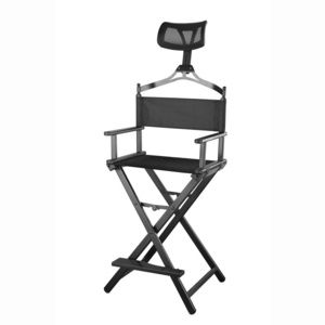 Durable Dressing Room Aluminium Fabric Portable Foldable High Professional Artist Make Up Chair For Wholesale