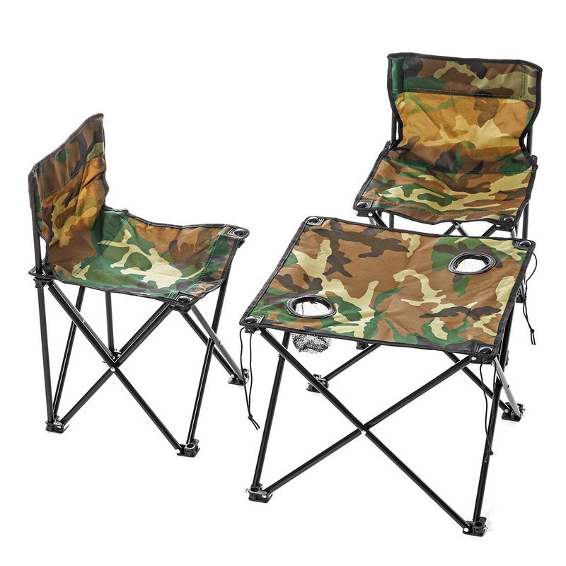 5pcs/set Portable Ultra-light Outdoor Camping Folding Table and Chairs Lightweight Backpack Beach Picnic Furniture Set