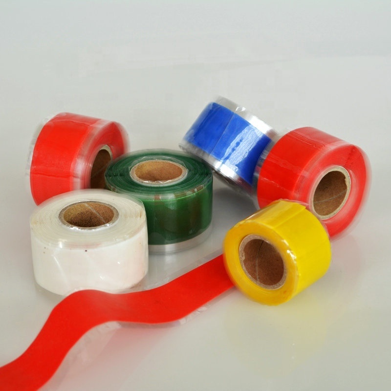 Gas pipe leak seal silicone amalgamating self-fusing rubber repair rescue tape