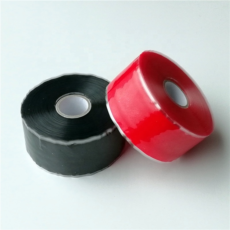 Gas pipe leak seal silicone amalgamating self-fusing rubber repair rescue tape