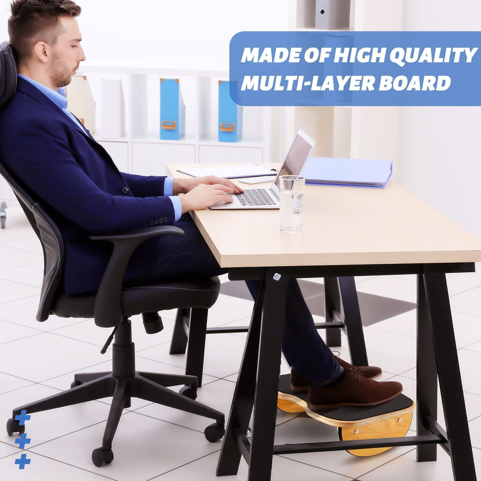 Foot Stool Under Desk Wood Larger Size Office Desk Footrest Rocking Foot Nursing Stool Rocker Balance Board Wood Foot Rest Stool