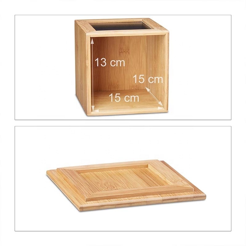 Bambus Aufbewahrungsbox Mit Tafel Small Narrow Wooden Bamboo Storage Box Containers With Chalkboard