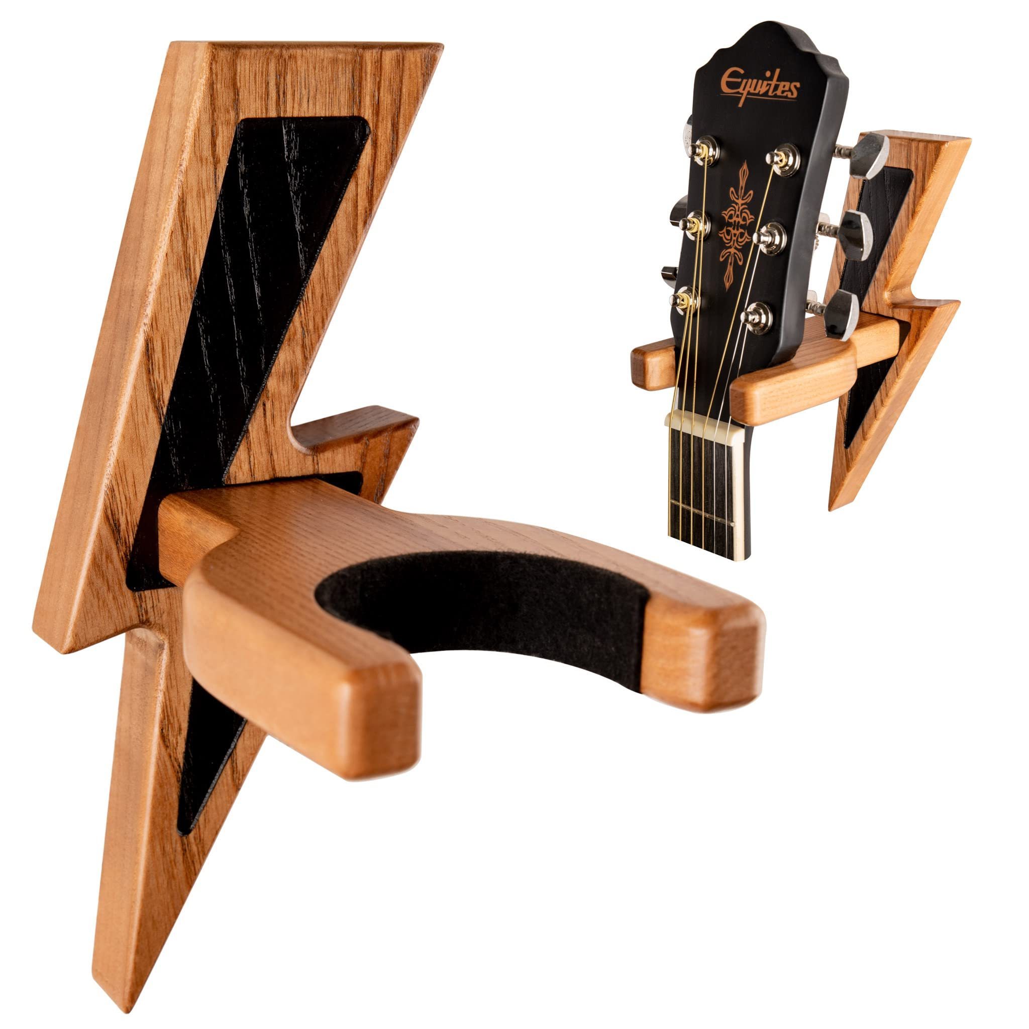 Wooden Stand Rack Guitar Hanger for Guitar Musical Instruments Hardwood Guitar Holder Wall Mount