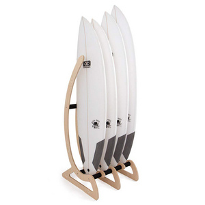 Wooden Surfboard Display Rack Surfboard Storage Spirit Rack Display Paddle Board Bamboo Freestanding Vertical Surfboard Rack