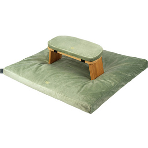 Wooden Modern Folding Yoga Meditation Bench Foldable Includes Carrying Bag Kneeling Bamboo Foldable Meditation Stool