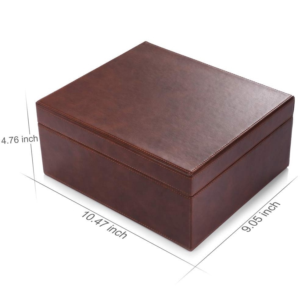 Desktop Wood Cigar Humidor Cigar Storage Box Humidor Cigar Container Rectangle Humidifier