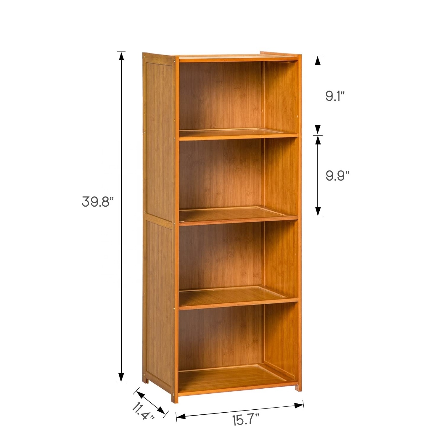 Bamboo Bathroom Cabinet Corner Shelf Book Organizer Storage Open Shelf Rack Storage Cabinet Floor Cabinet Standing Organizer