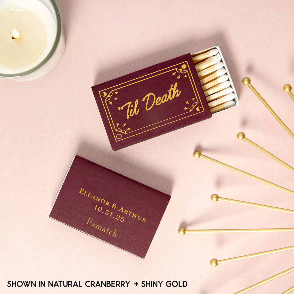 Wholesale Price With Luxury Box Long Wooden Stick Matches With Custom Match Box For Candle Cigar Matchbox Sur Mesure Matchbox