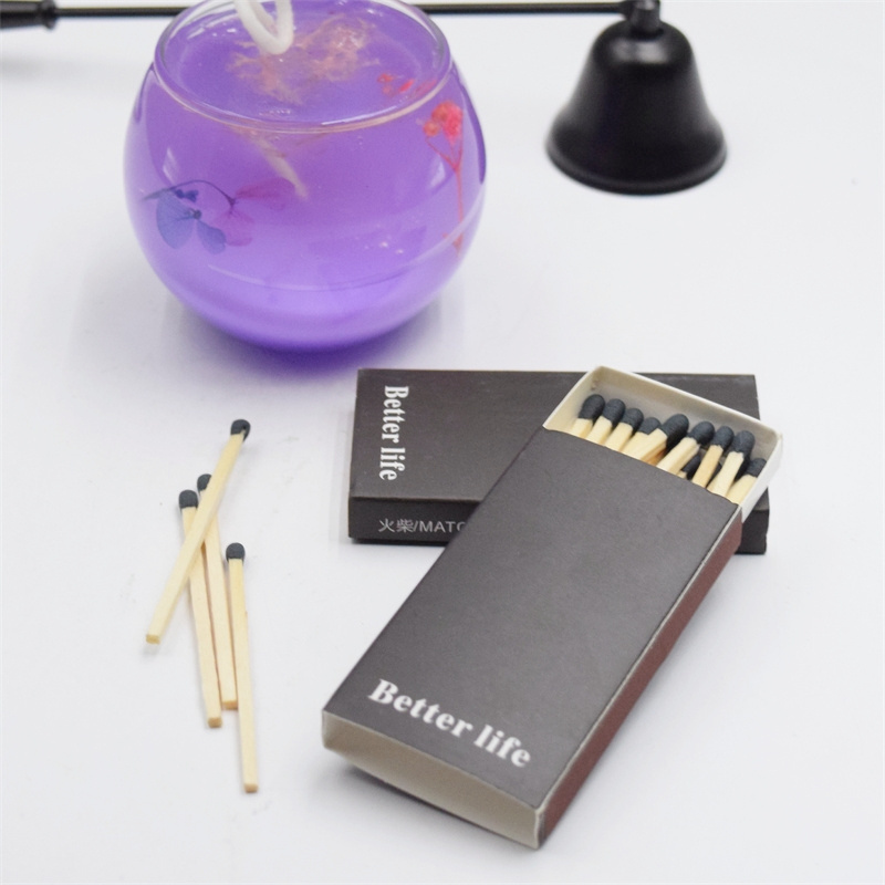 Safety Box Match Wholesale Price Custom Small Box 48mm Colorful Waterproof Match Candle Match Stick